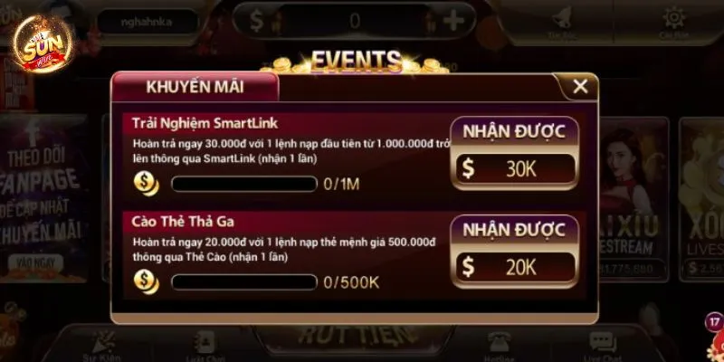Khuyến mãi SunWin - Cập nhật chương trình ưu đãi mới nhất